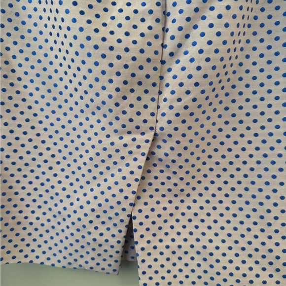 J. Crew Blue and Cream Knee-Length Pencil Skirt - Picture 3 of 9